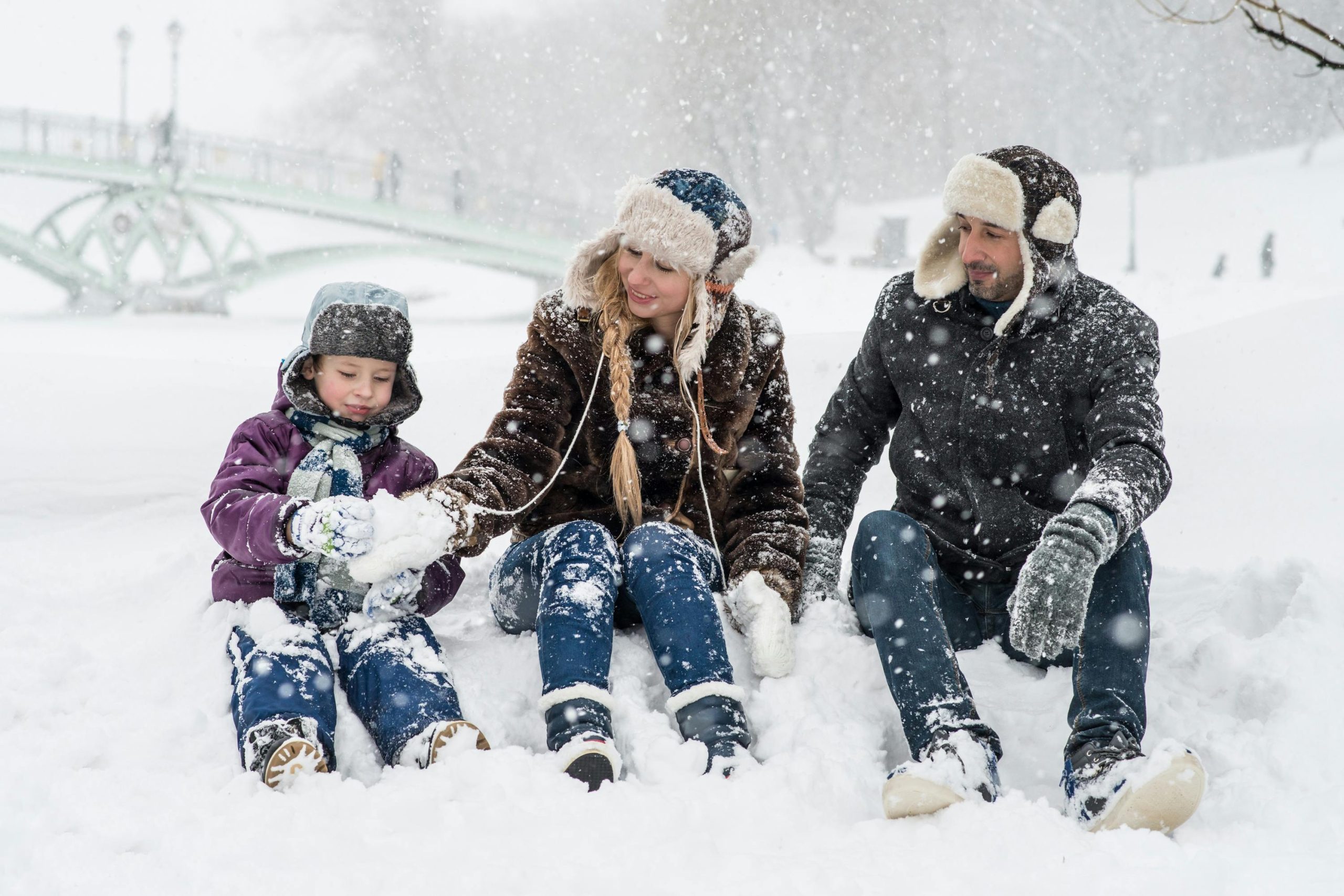 Family enjoying vacation together at a scenic travel destination