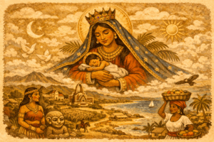 Virgen de La Altagracia watching over the Dominican Republic