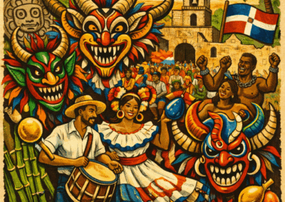 Dominican Carnival Explained: History, Masks, Diablos Cojuelos, and Cultural Meaning